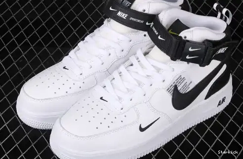  White Air Black Mid 1 Force 804609-103 Utility 0526